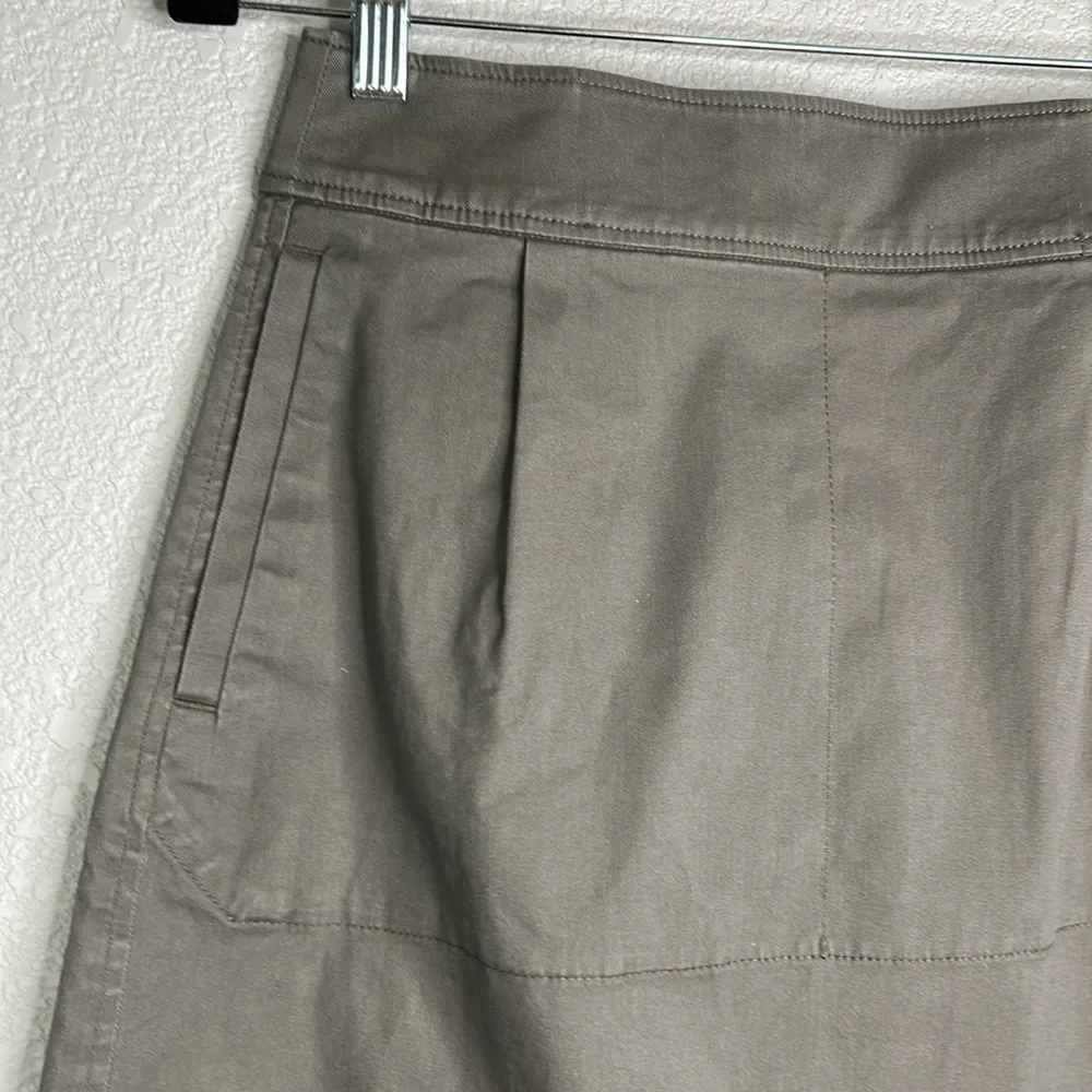 Tomas Maier for Uniqlo Olive Denim Skirt With Pockets‎ Size 2